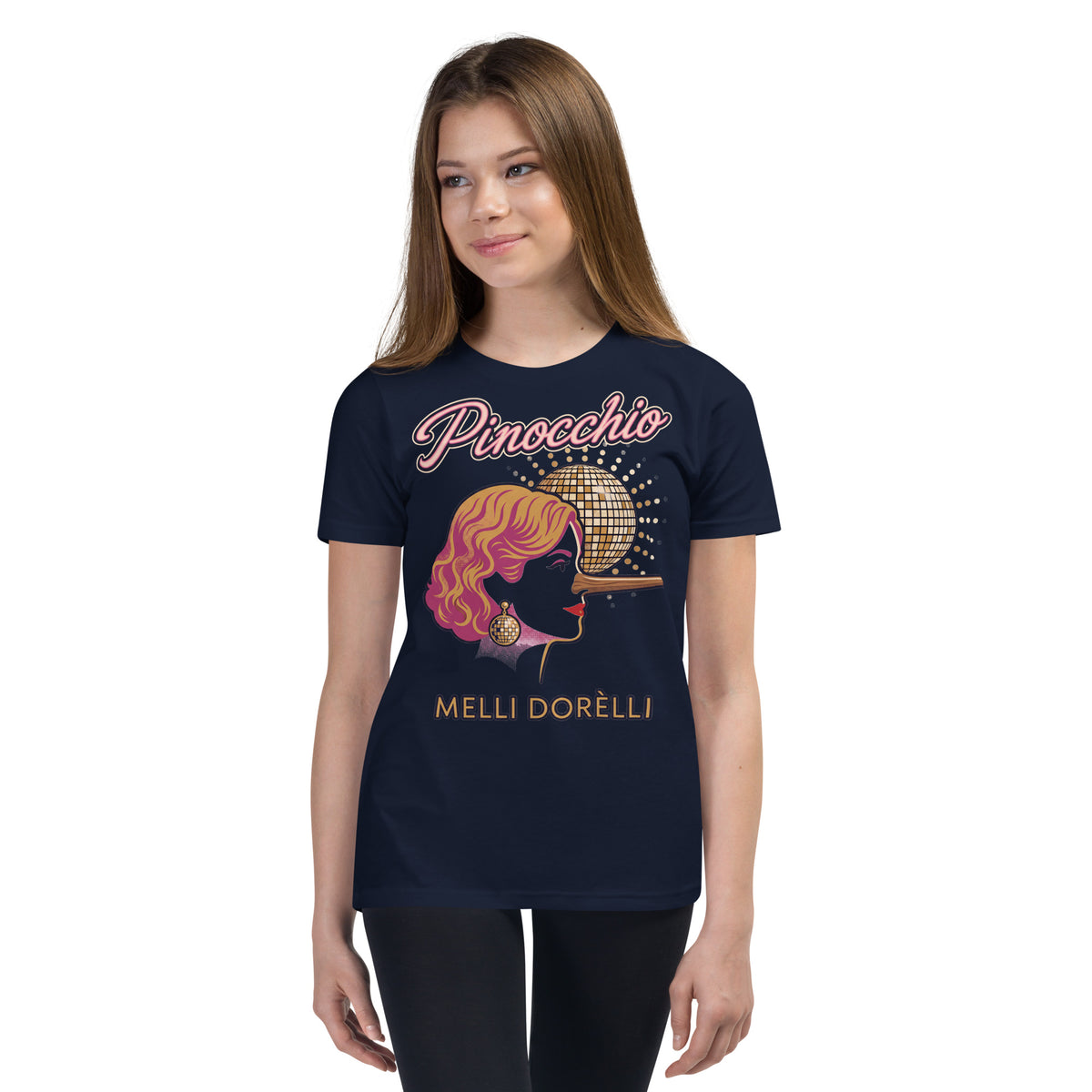 Melli Dorèlli – Pinocchio Kids Tee — Navy
