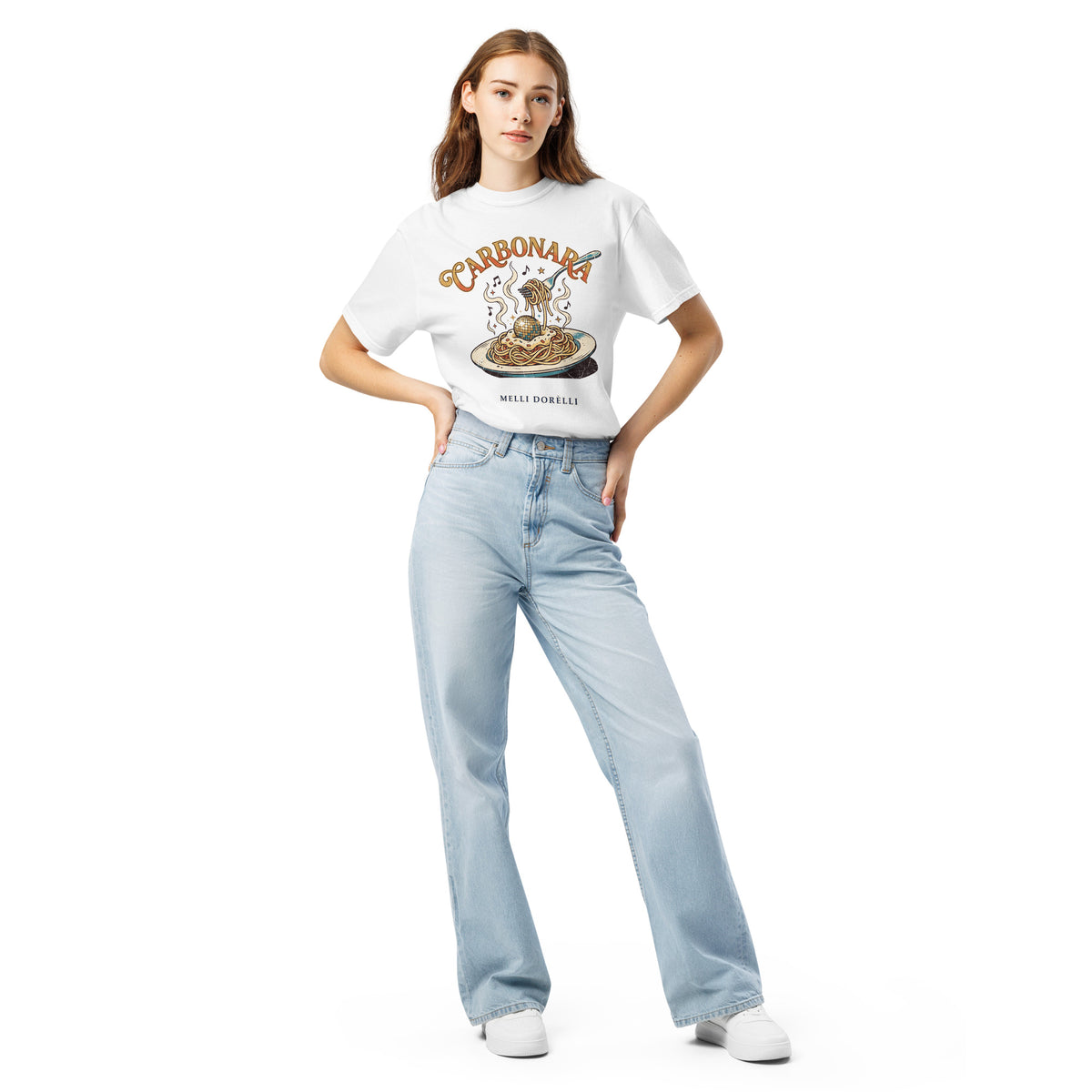 Melli Dorèlli – Carbonara Tee — White